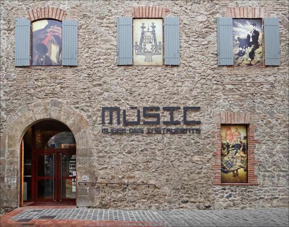 Façade du Musée de la Musique dans le vieux Céret