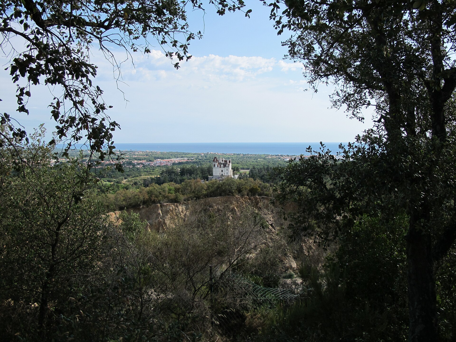 Détail des tourelles et de l'architecture de la demeure de Valmy
