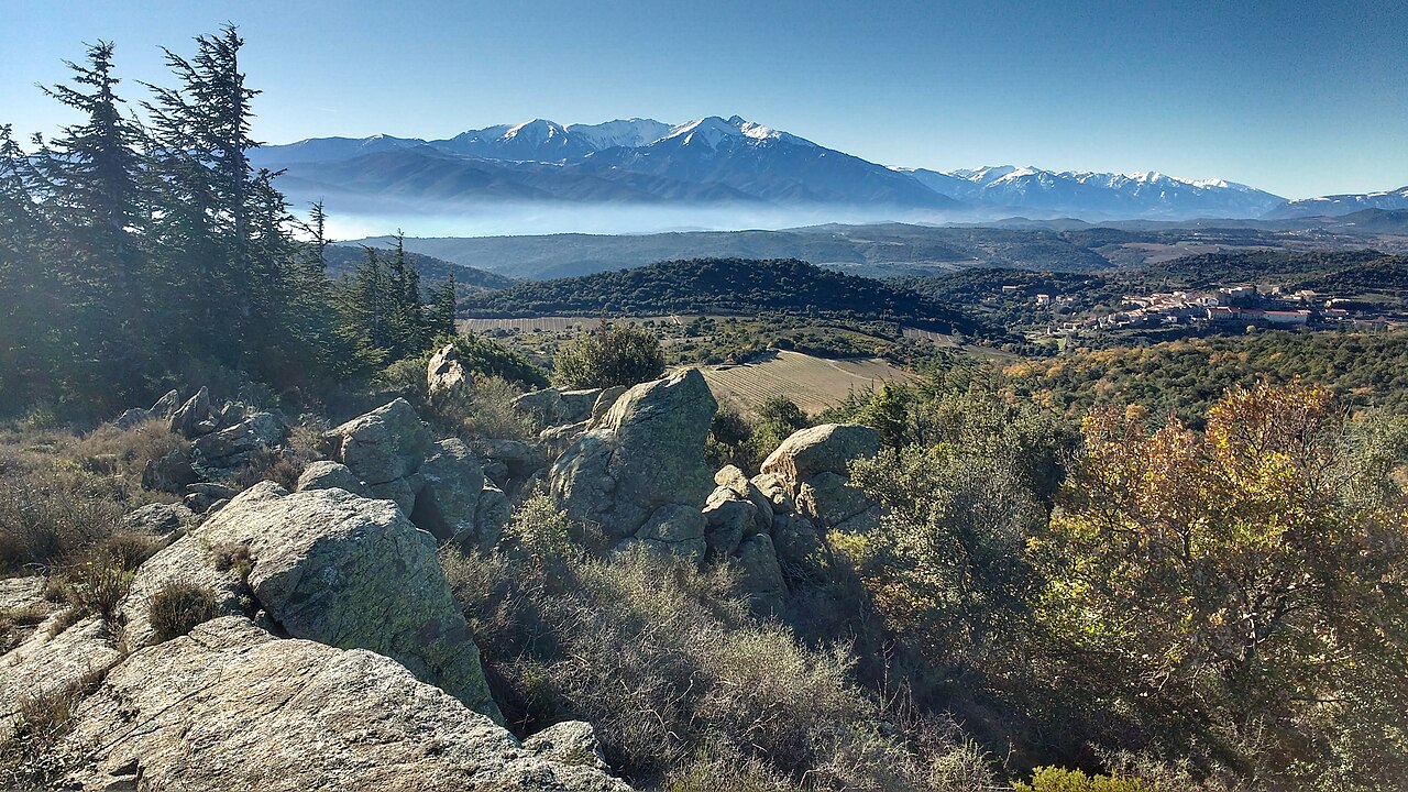 Les paysages du secteur de Bélesta, cadre géographique de l'occupation ancienne.
