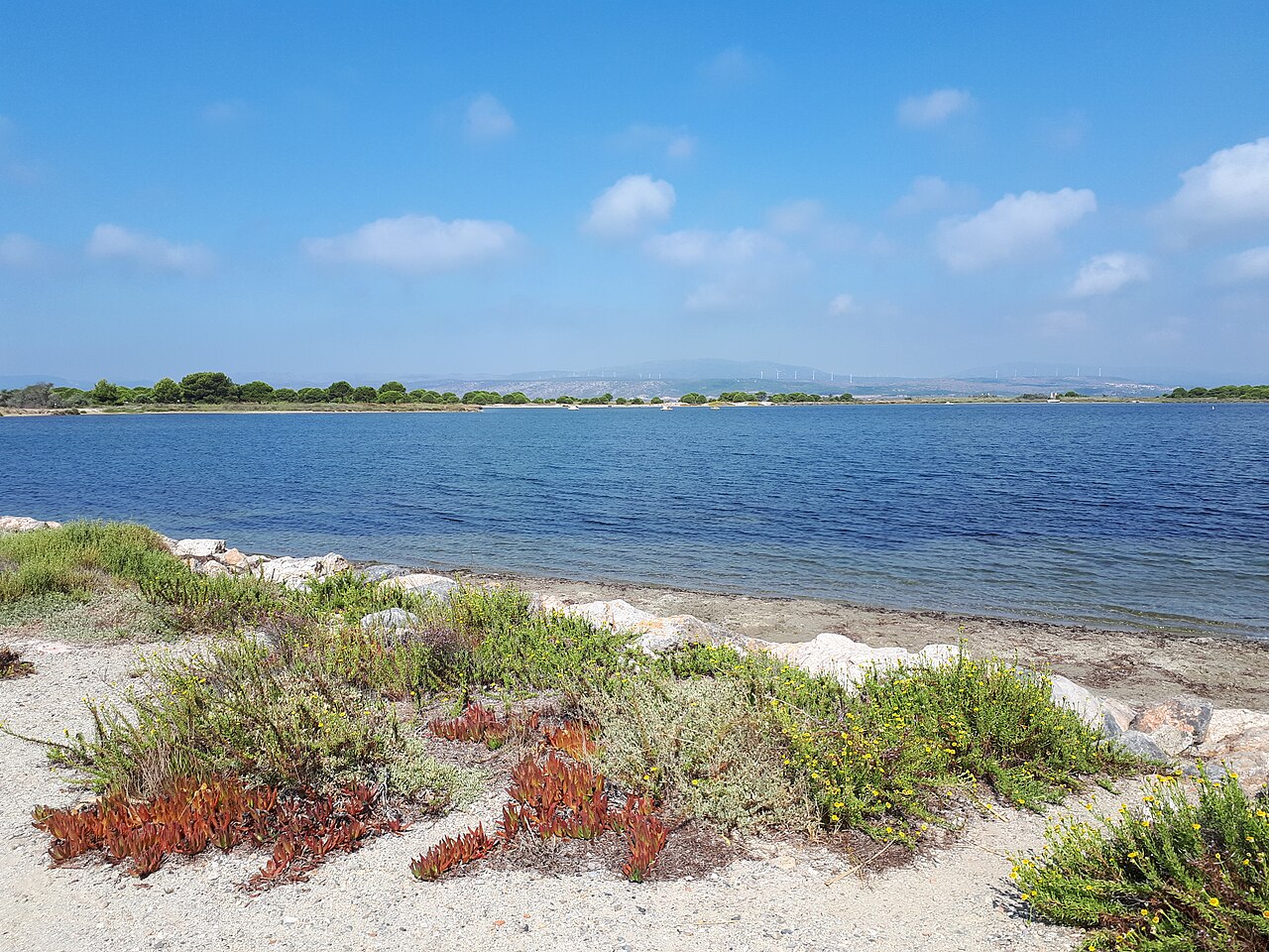 Les grands horizons de l’étang de Salses–Leucate, vus depuis Port-Leucate
